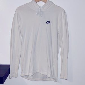 Nike Fleece Hoodie White (Mens S)